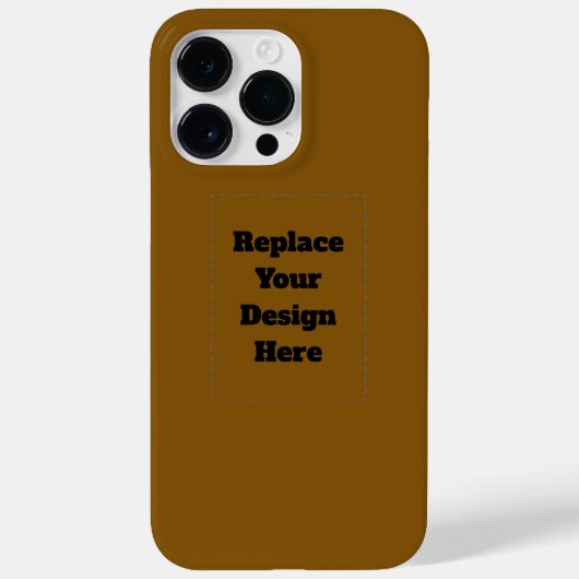 Create Your Own Brown Case-Mate iPhone Hülle (Rückseite)