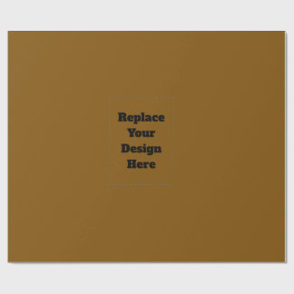 Create Your Own Brown Geschenkpapier