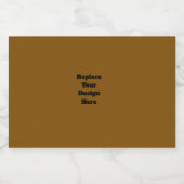 Create Your Own Brown Lebensmitteletikett (Einzelnes Label)