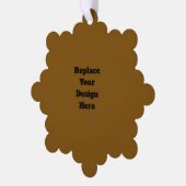 Create Your Own Brown Ornament Karte (Linke Ecke)