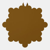 Create Your Own Brown Ornament Karte (Rückseite)