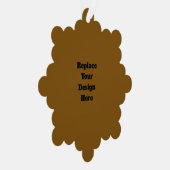 Create Your Own Brown Ornament Karte (Rechts)