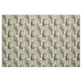 Create Your Own Brown Owls Yellow Flowers Stoff (Fat Quarter (45,7 x 55,9 cm))