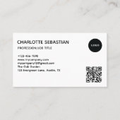 Create your own Business Card | QR code Visitenkarte (Rückseite)