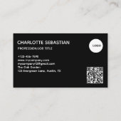 Create your own Business Card | QR code Visitenkarte (Rückseite)