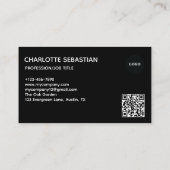 Create your own Business Card | QR code Visitenkarte (Rückseite)