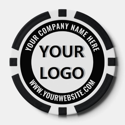 Create Your Own Business Logo Poker Chips Template (Vorderseite)