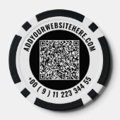 Create Your Own Business Logo Poker Chips Template (Rückseite)