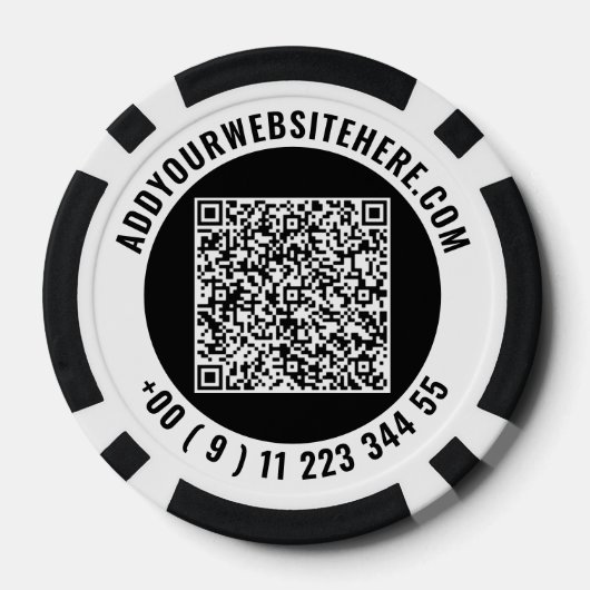 Create Your Own Business Logo Poker Chips Template (Rückseite)