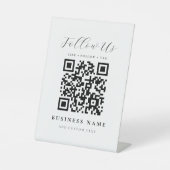 Create Your Own Business QR Code Pedestal Sign Sockelschild (Vorderseite)