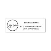 Create Your Own Business Return Address Logo Self- Permastempel (Design)