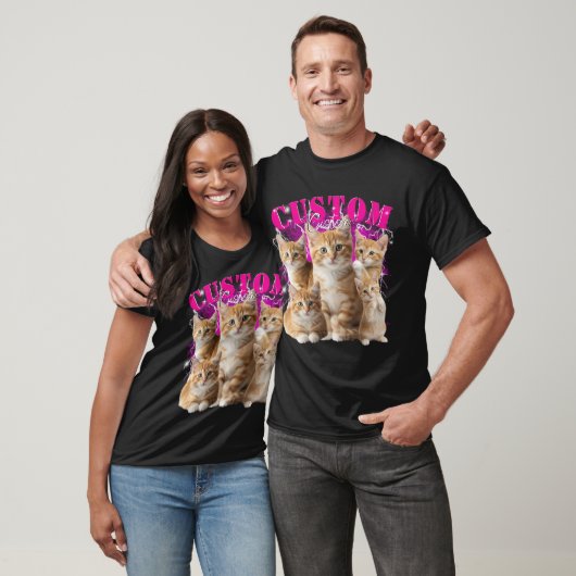 create your own cat or any pets 90s bootleg T-Shirt (Unisex)