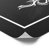 Create your own chalkboard party sign with border poster (Ecke)