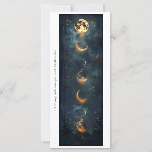 Create Your Own Changing Moons Bookmark Card (Vorderseite)