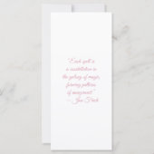 Create Your Own Cherry Blossoms Cat Bookmark Card (Rückseite)