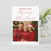 create your own Christmas Family Card (Stehend Vorderseite)