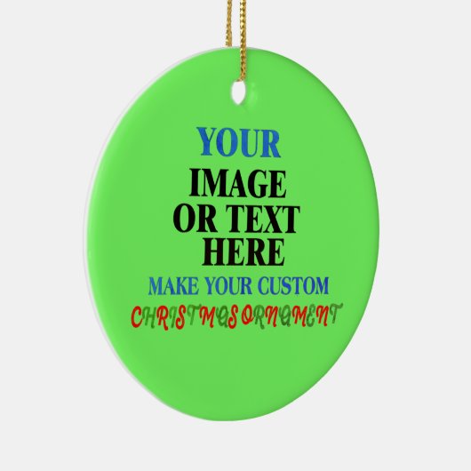 Create Your Own Christmas Gift: Personalized Keramik Ornament (Rechts)