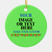 Create Your Own Christmas Gift: Personalized Keramik Ornament (Vorne)