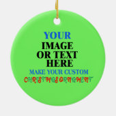 Create Your Own Christmas Gift: Personalized Keramik Ornament (Hinten)