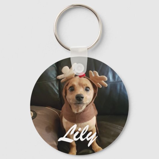 create your own Christmas keyring Schlüsselanhänger (Vorderseite)