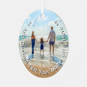 Create Your Own Christmas Ornaments Custom Text Ornament Aus Metall (Vorderseite links)