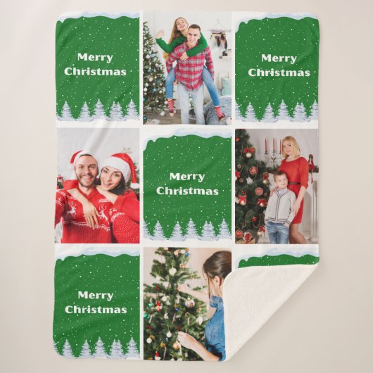 Create Your Own Christmas Photo Collage Sherpadecke (Vorderseite)