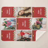 Create Your Own Christmas Photo Collage Sherpadecke (Vorderseite (Horizontal))