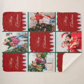 Create Your Own Christmas Photo Collage Sherpadecke (Vorderseite (Horizontal))