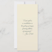 Create Your Own Chubby Hedgehog Bookmark Card (Rückseite)