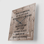 CREATE YOUR OWN CLOCK QUADRATISCHE WANDUHR (Winkel)
