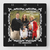 CREATE YOUR OWN CLOCK QUADRATISCHE WANDUHR (Vorderseite)