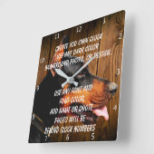 CREATE YOUR OWN CLOCK QUADRATISCHE WANDUHR (Winkel)