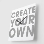 Create Your Own Clock Quadratische Wanduhr (Winkel)