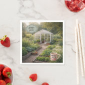 Create your own Coffee before gardening photo Serviette (Beispiel)