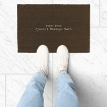 Create Your Own Coir Mat – Personalized Name, Quot