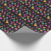 Create Your Own Colorful Altar Candles Black Geschenkpapier (Ecke)