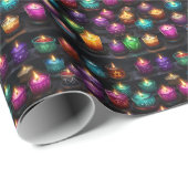 Create Your Own Colorful Altar Candles Black Geschenkpapier (Rolleneckpunkt)