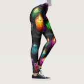 Create Your Own Colorful Altar Candles Black Leggings (Rechts)