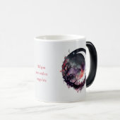 Create Your Own Colorful Floral Boho Moon Verwandlungstasse (VorderseiteRechts)