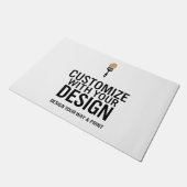 Create Your Own Company Branded Custom Minimalist Fußmatte (Schrägansicht)