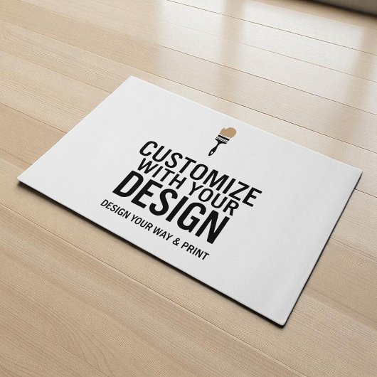 Create Your Own Company Branded Custom Minimalist Fußmatte