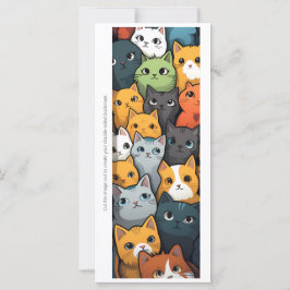 Create Your Own Cozy Kitten Party Bookmark Card