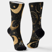 Create Your Own Crescent Moon Celestial Socken (Gewinkelt)