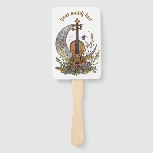 Create Your Own Crescent Moon Lullaby on Violin Fächer (Vorderseite)