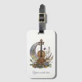 Create Your Own Crescent Moon Lullaby on Violin Gepäckanhänger (Vorderseite Vertikal)