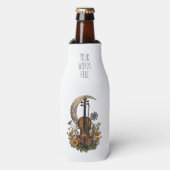 Create Your Own Crescent Moon Serenade on Violin Flaschenkühler (Flaschenvorderseite)