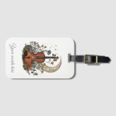 Create Your Own Crescent Moon Sonata on Violin Gepäckanhänger (Vorderseite (Horizontal))