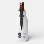 Create Your Own Crescent Moon Song on Violin Flaschenkühler (Flasche Rückseite)