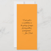 Create Your Own Cuddly Honey Bear Bookmark Card (Rückseite)