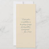 Create Your Own Curious Hedgehog Bookmark Card (Rückseite)